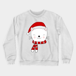 Christmas cat Crewneck Sweatshirt